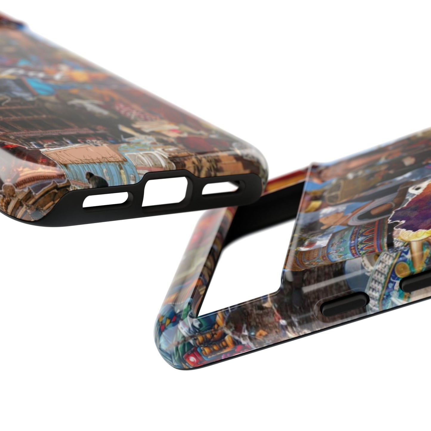 Nepal Collage Phone Case — Colorful Himalayan Travel Design