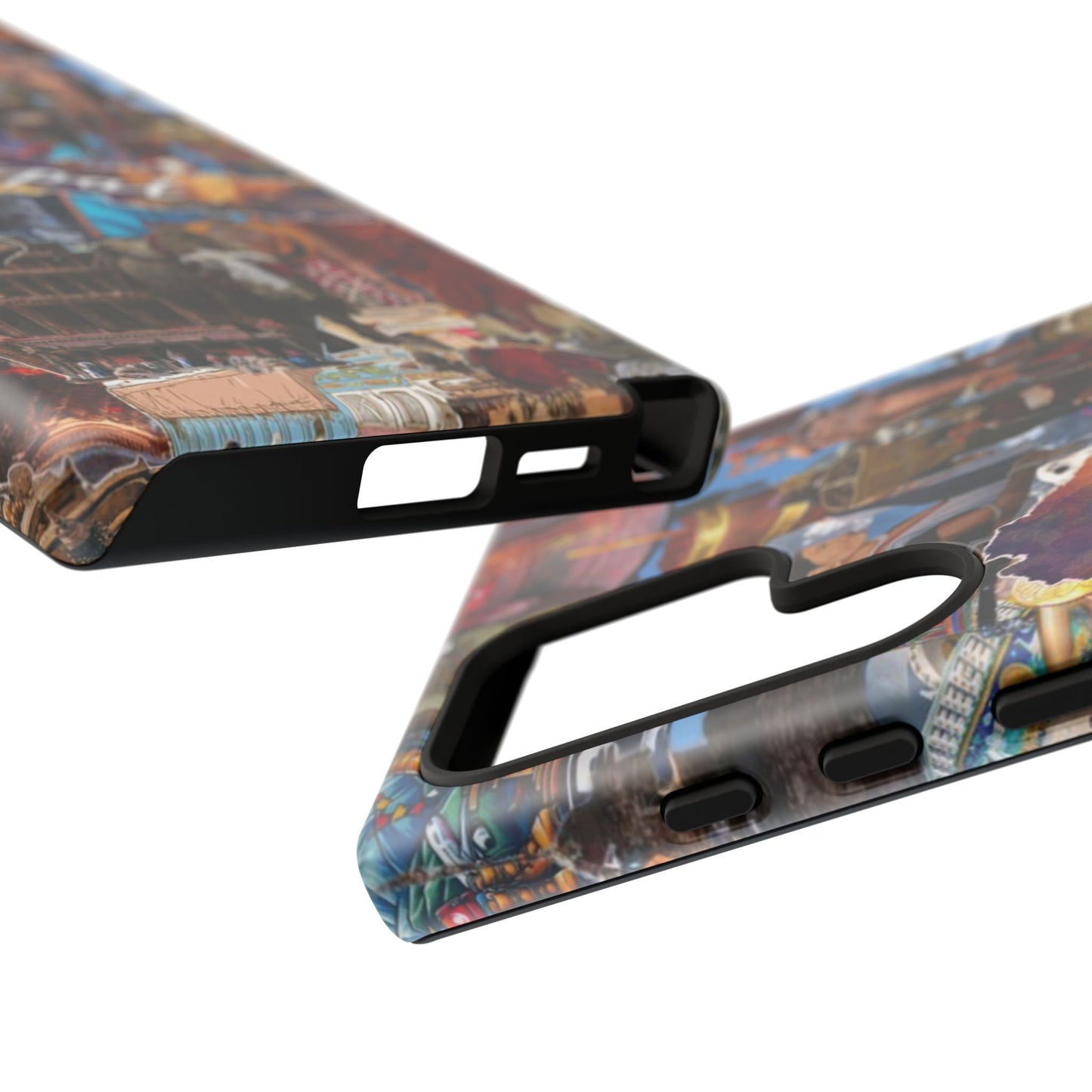 Nepal Collage Phone Case — Colorful Himalayan Travel Design