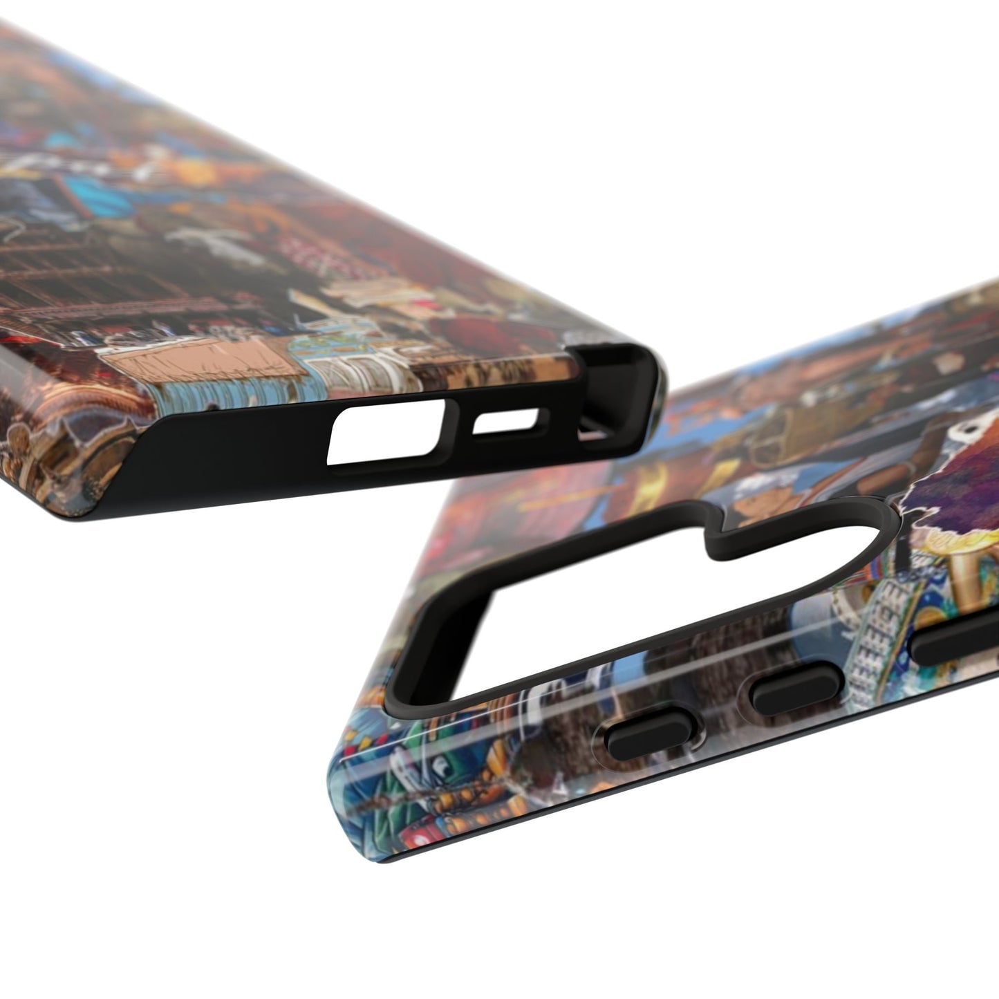 Nepal Collage Phone Case — Colorful Himalayan Travel Design