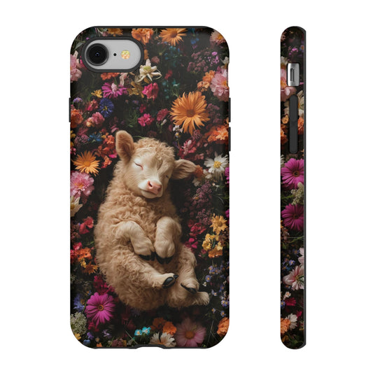 Lamb in Bloom Phone Case